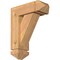 Ekena Millwork Traditional Arts and Crafts Smooth Bracket w/ Offset Brace, Western Red Cedar, 5 1/2"W x 14"D x 18"H BKT0604X14X18TRA03SWR - alternate 1